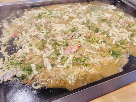 もんじゃ焼き もんじゃ焼きの写真