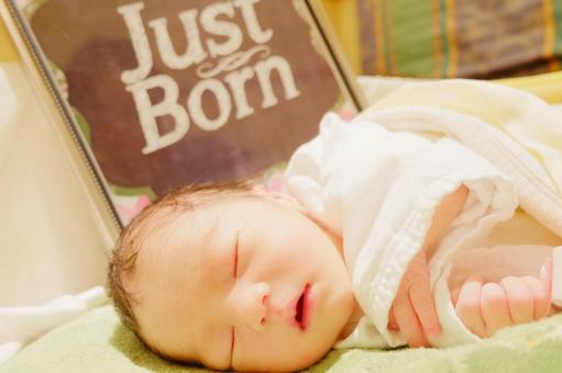 新生児生後０日 新生児,赤ちゃん,生後０日の写真素材