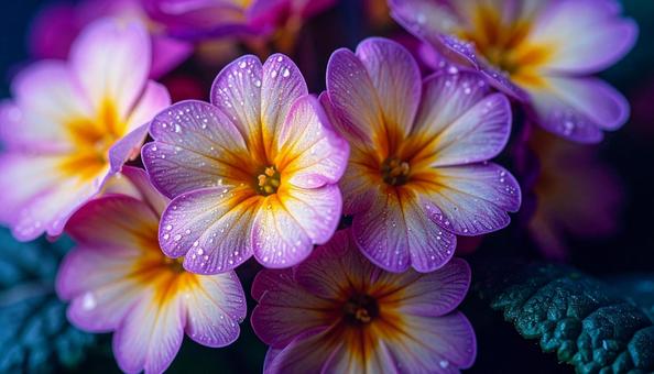 秋から春の花 プリムラ 秋から春の花 プリムラの写真