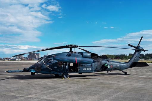 入間航空祭　UH-60J　救援ヘリ 入間基地,航空祭,航空自衛隊の写真素材