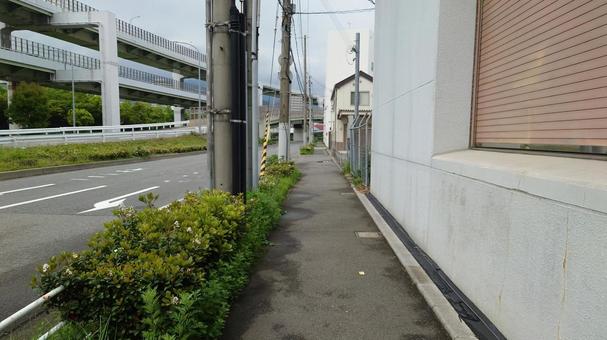 側道の写真