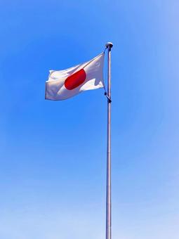国旗 国旗 国旗,日の丸,国旗掲揚の写真素材