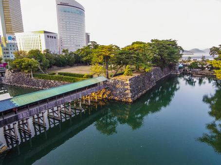 【香川県】高松市・玉藻公園 玉藻公園,高松城跡,高松市の写真素材