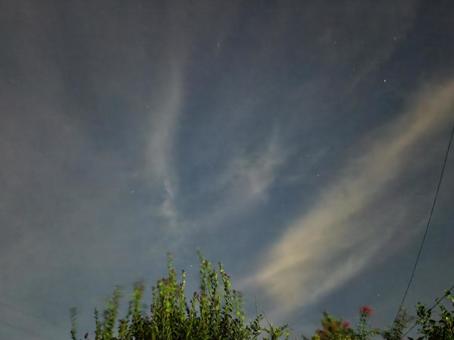 夜空と雲 夜空と雲 空,夜空,夜の写真素材
