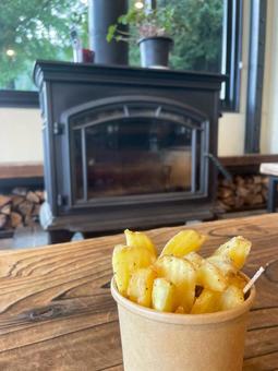 ポテト ポテト,じゃがいも,揚げ物の写真素材