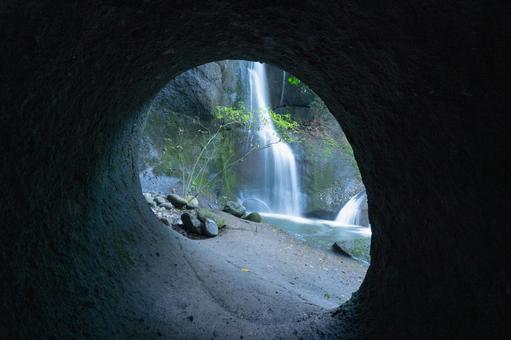 大分県　龍昇の滝 大分県,大分,大分観光の写真素材