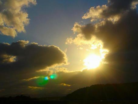 太陽と空 太陽と空の写真