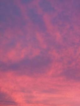 秋の夕焼け空 秋の夕焼け空の写真