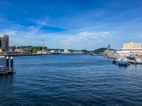 【神奈川県】横須賀市の横須賀軍港 横須賀市,ヴェルニー公園,横須賀の写真素材