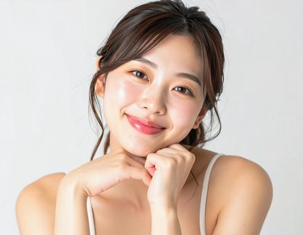 見つめる女性 見つめる女性の写真