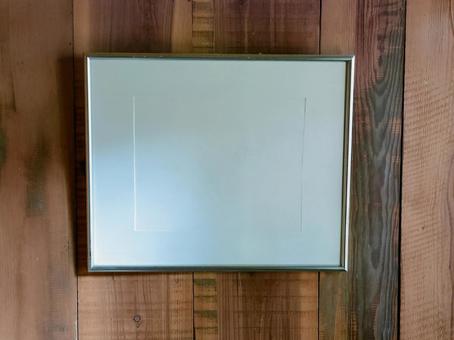 はめ込み用額縁　木の壁　背景 木の壁,はめ込み,額縁の写真素材