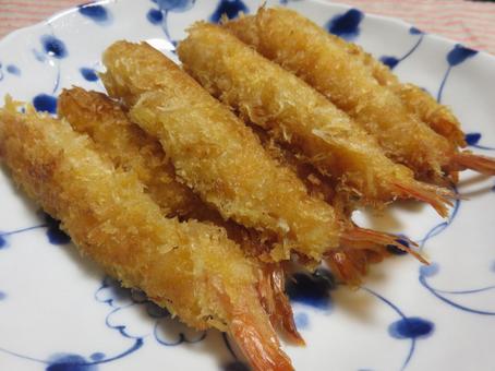 エビフライ エビフライ エビフライ,おかず,食事の写真素材