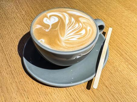 美しく描かれたラテアート 美しく描かれたラテアート カフェラテ,カフェ,コーヒーの写真素材