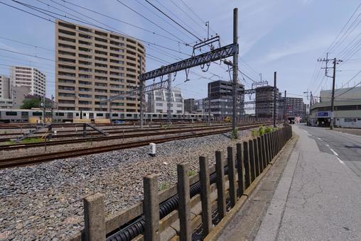 Photo, kasukabe station, electric train, station, 