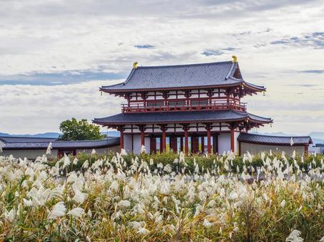 【奈良県】平城宮・朱雀門 朱雀門,平城宮跡,奈良の写真素材
