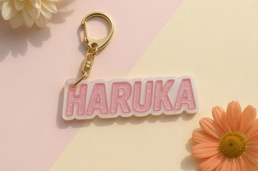 Taking a photo of a keychain with your favorite idol's name on it, pushing activity, key ring, japan, JPG