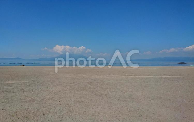 青空と砂浜 青空と砂浜 青空,空,海の写真素材