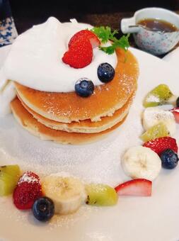 パンケーキ デザート,パンケーキ,ホットケーキの写真素材