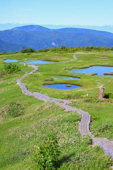 苗場山 苗場山 苗場山,新潟,日本百名山の写真素材