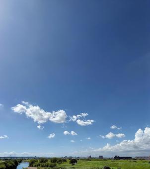 夏の青空_1 夏の青空_1の写真