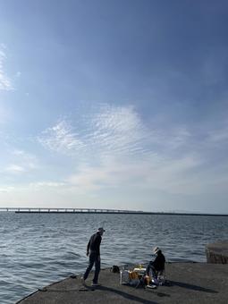秋の気持ちいい海 海,風景,旅の写真素材