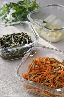 作り置きおかず 作り置き,おかず,副菜の写真素材