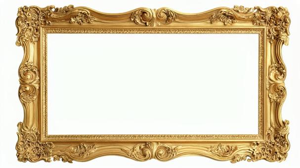 クラシックな金の額縁の写真