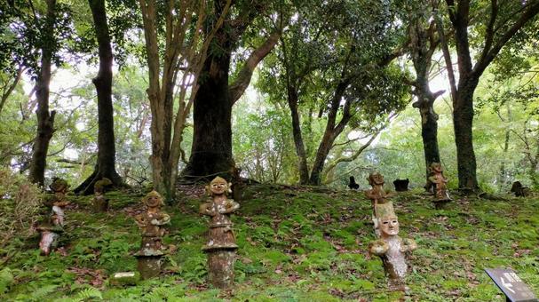 古墳を守り続ける埴輪 宮崎,はにわ園,はにわの写真素材
