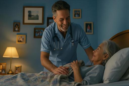 夜間の訪問介護 夜間の訪問介護の写真