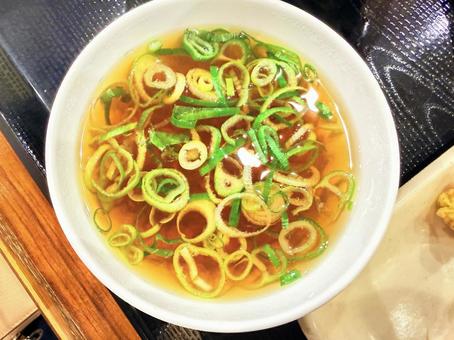 ネギうどん 食事,丸亀,丸亀製麺の写真素材