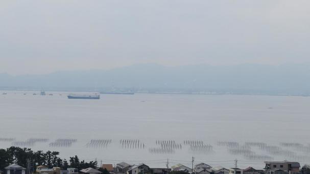 大野城 模擬天守からの眺望 伊勢湾 大野城 模擬天守からの眺望 伊勢湾の写真