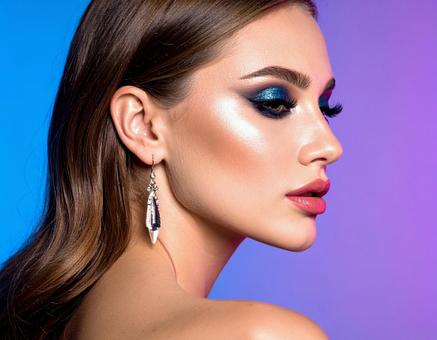 Makeup brand style portrait, makeup, make up, beautiful, JPG