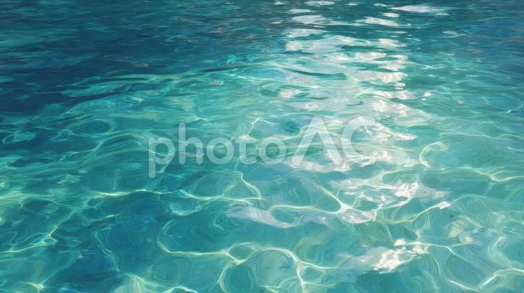 透明感のある海水面_1 水面,水,波紋の写真素材
