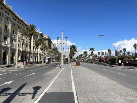 コロン通り（バルセロナ） バルセロナ,スペイン,カタルーニャの写真素材