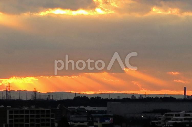朝焼け　日の出　dawn  朝焼け,夜明け,朝焼け雲の写真素材