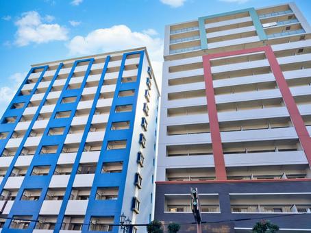 集合住宅のマンション 集合住宅のマンション マンション風景,マンション群,投資物件の写真素材