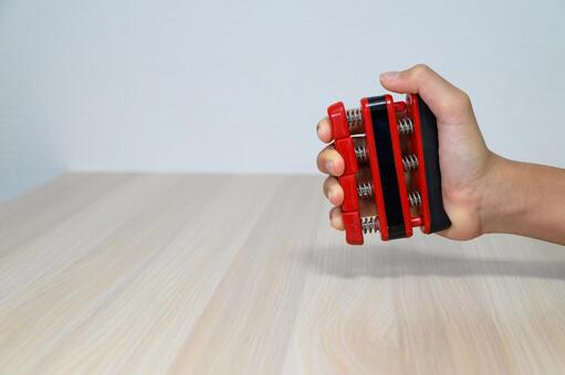 握力強化のためのハンドグリッパー 握力,トレーニング,ハンドグリッパーの写真素材