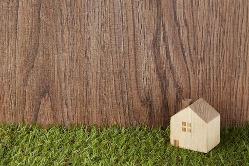 人工芝 木壁 お家 人工芝 木壁 お家 人工芝,木壁,お家の写真素材