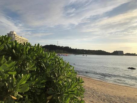沖縄の海の風景 沖縄の海の風景の写真