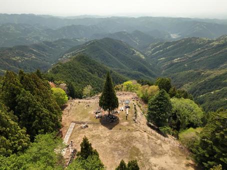 光明山遺跡からの眺望 光明山遺跡からの眺望の写真