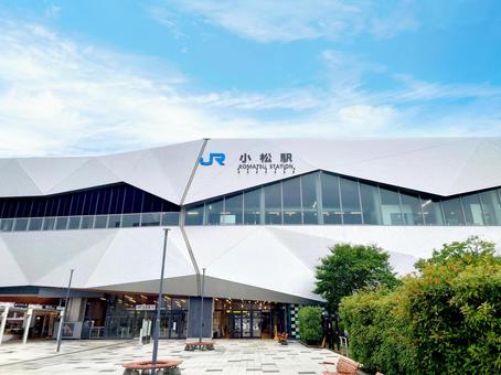 JR西日本「小松駅」東口 小松駅,駅,石川県の写真素材