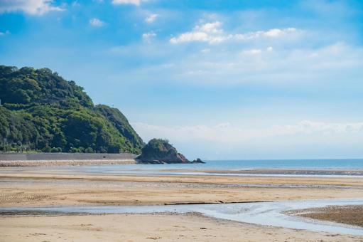 香川県　父母ヶ浜の風景 父母ヶ浜,浜,海岸の写真素材