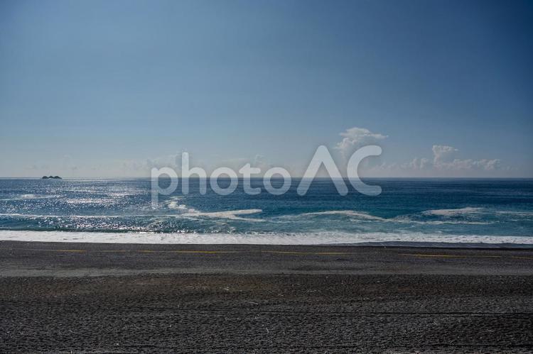 獅子巌周辺の景色 獅子巌,海,砂浜の写真素材