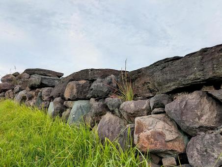 八幡山古墳石室 八幡山古墳石室 八幡山古墳石室,古墳,八幡山の写真素材