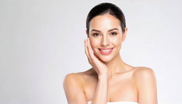 若くて美しい外国人女性のポートレート 若くて美しい外国人女性のポートレートの写真