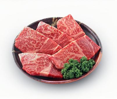 焼き肉用 牛肉皿盛り 焼き肉用 牛肉皿盛りの写真