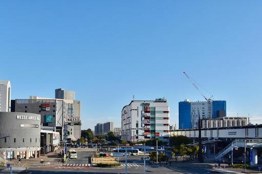 ＜千葉県＞海浜幕張駅の駅前風景 海浜幕張駅,海浜幕張駅前,南口の写真素材