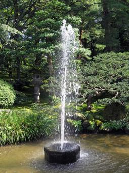 金沢 兼六園 噴水 金沢 兼六園 噴水の写真