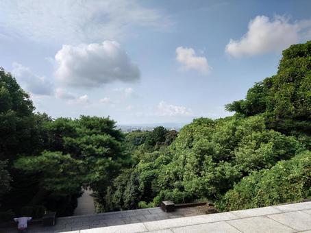 大階段の上からの景色 大階段の上からの景色の写真
