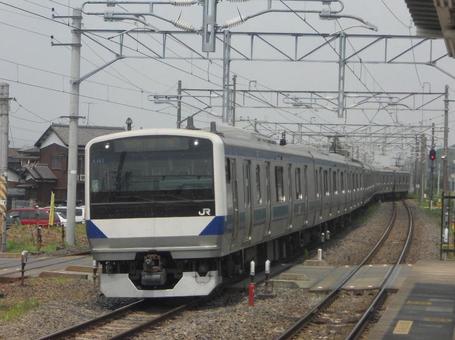 Ｅ531系付属2本10両運用　佐貫駅 e531系,常磐線,代走の写真素材